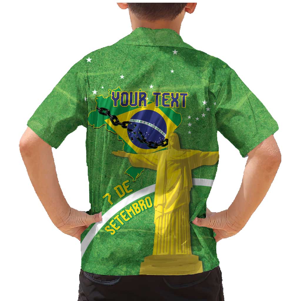 Personalized Brazil Independence Day Family Matching Mermaid Dress and Hawaiian Shirt Brasil Map Christ The Redeemer 7 De Setembro - Wonder Print Shop