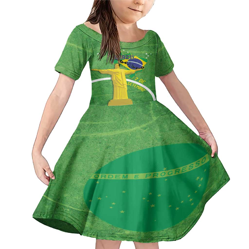 Personalized Brazil Independence Day Family Matching Mermaid Dress and Hawaiian Shirt Brasil Map Christ The Redeemer 7 De Setembro - Wonder Print Shop