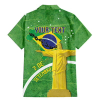 Personalized Brazil Independence Day Family Matching Mermaid Dress and Hawaiian Shirt Brasil Map Christ The Redeemer 7 De Setembro - Wonder Print Shop