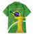 Personalized Brazil Independence Day Family Matching Mermaid Dress and Hawaiian Shirt Brasil Map Christ The Redeemer 7 De Setembro - Wonder Print Shop