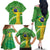 Personalized Brazil Independence Day Family Matching Off The Shoulder Long Sleeve Dress and Hawaiian Shirt Brasil Map Christ The Redeemer 7 De Setembro - Wonder Print Shop
