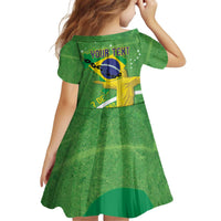 Personalized Brazil Independence Day Family Matching Off Shoulder Short Dress and Hawaiian Shirt Brasil Map Christ The Redeemer 7 De Setembro - Wonder Print Shop