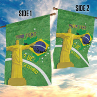 Personalized Brazil Independence Day Garden Flag Brasil Map Christ The Redeemer 7 De Setembro - Wonder Print Shop