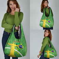 Personalized Brazil Independence Day Grocery Bag Brasil Map Christ The Redeemer 7 De Setembro