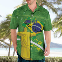 Personalized Brazil Independence Day Hawaiian Shirt Brasil Map Christ The Redeemer 7 De Setembro - Wonder Print Shop