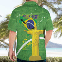 Personalized Brazil Independence Day Hawaiian Shirt Brasil Map Christ The Redeemer 7 De Setembro - Wonder Print Shop