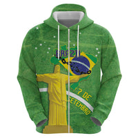 Personalized Brazil Independence Day Hoodie Brasil Map Christ The Redeemer 7 De Setembro - Wonder Print Shop
