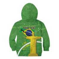 Personalized Brazil Independence Day Kid Hoodie Brasil Map Christ The Redeemer 7 De Setembro - Wonder Print Shop