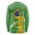 Personalized Brazil Independence Day Long Sleeve Shirt Brasil Map Christ The Redeemer 7 De Setembro - Wonder Print Shop