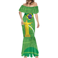 Personalized Brazil Independence Day Mermaid Dress Brasil Map Christ The Redeemer 7 De Setembro - Wonder Print Shop
