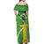 Personalized Brazil Independence Day Off Shoulder Maxi Dress Brasil Map Christ The Redeemer 7 De Setembro - Wonder Print Shop