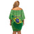 Personalized Brazil Independence Day Off Shoulder Short Dress Brasil Map Christ The Redeemer 7 De Setembro - Wonder Print Shop