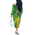 Personalized Brazil Independence Day Off The Shoulder Long Sleeve Dress Brasil Map Christ The Redeemer 7 De Setembro - Wonder Print Shop