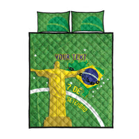 Personalized Brazil Independence Day Quilt Bed Set Brasil Map Christ The Redeemer 7 De Setembro - Wonder Print Shop