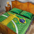 Personalized Brazil Independence Day Quilt Bed Set Brasil Map Christ The Redeemer 7 De Setembro - Wonder Print Shop