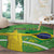 Personalized Brazil Independence Day Round Carpet Brasil Map Christ The Redeemer 7 De Setembro