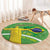 Personalized Brazil Independence Day Round Carpet Brasil Map Christ The Redeemer 7 De Setembro