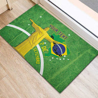 Personalized Brazil Independence Day Rubber Doormat Brasil Map Christ The Redeemer 7 De Setembro - Wonder Print Shop