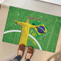 Personalized Brazil Independence Day Rubber Doormat Brasil Map Christ The Redeemer 7 De Setembro - Wonder Print Shop