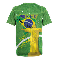 Personalized Brazil Independence Day Rugby Jersey Brasil Map Christ The Redeemer 7 De Setembro - Wonder Print Shop