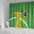 Personalized Brazil Independence Day Shower Curtain Brasil Map Christ The Redeemer 7 De Setembro