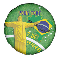 Personalized Brazil Independence Day Spare Tire Cover Brasil Map Christ The Redeemer 7 De Setembro - Wonder Print Shop