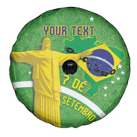 Personalized Brazil Independence Day Spare Tire Cover Brasil Map Christ The Redeemer 7 De Setembro - Wonder Print Shop