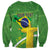 Personalized Brazil Independence Day Sweatshirt Brasil Map Christ The Redeemer 7 De Setembro - Wonder Print Shop