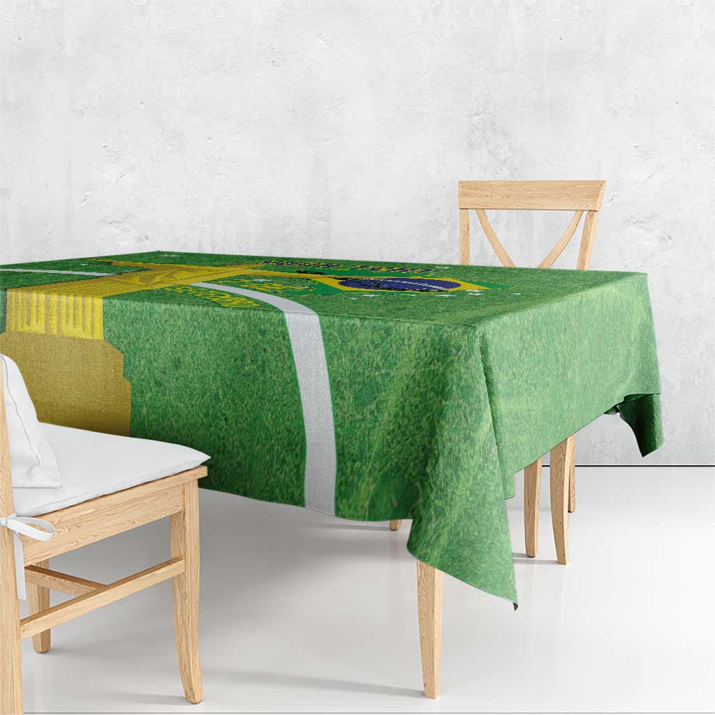 Personalized Brazil Independence Day Tablecloth Brasil Map Christ The Redeemer 7 De Setembro - Wonder Print Shop
