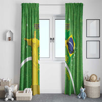 Personalized Brazil Independence Day Window Curtain Brasil Map Christ The Redeemer 7 De Setembro - Wonder Print Shop