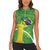 Personalized Brazil Independence Day Women Sleeveless Polo Shirt Brasil Map Christ The Redeemer 7 De Setembro - Wonder Print Shop