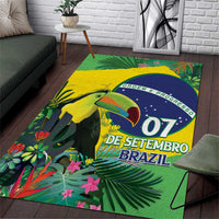 Feliz Dia Da Indepencencia Brazil Area Rug Brasil Toucan Tropical Vibes - Wonder Print Shop