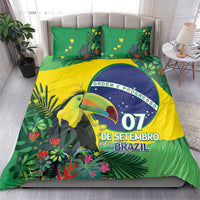 Feliz Dia Da Indepencencia Brazil Bedding Set Brasil Toucan Tropical Vibes - Wonder Print Shop