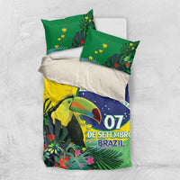Feliz Dia Da Indepencencia Brazil Bedding Set Brasil Toucan Tropical Vibes - Wonder Print Shop