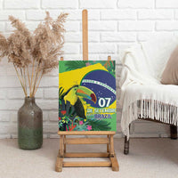 Feliz Dia Da Indepencencia Brazil Canvas Wall Art Brasil Toucan Tropical Vibes - Wonder Print Shop