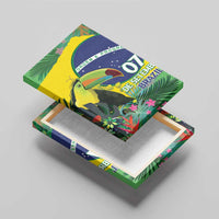 Feliz Dia Da Indepencencia Brazil Canvas Wall Art Brasil Toucan Tropical Vibes - Wonder Print Shop
