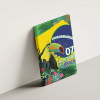 Feliz Dia Da Indepencencia Brazil Canvas Wall Art Brasil Toucan Tropical Vibes - Wonder Print Shop