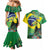 Feliz Dia Da Indepencencia Brazil Couples Matching Mermaid Dress and Hawaiian Shirt Brasil Toucan Tropical Vibes - Wonder Print Shop