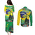 Feliz Dia Da Indepencencia Brazil Couples Matching Puletasi and Long Sleeve Button Shirt Brasil Toucan Tropical Vibes - Wonder Print Shop