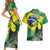 Feliz Dia Da Indepencencia Brazil Couples Matching Short Sleeve Bodycon Dress and Hawaiian Shirt Brasil Toucan Tropical Vibes - Wonder Print Shop