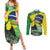 Feliz Dia Da Indepencencia Brazil Couples Matching Summer Maxi Dress and Long Sleeve Button Shirt Brasil Toucan Tropical Vibes - Wonder Print Shop