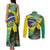 Feliz Dia Da Indepencencia Brazil Couples Matching Tank Maxi Dress and Long Sleeve Button Shirt Brasil Toucan Tropical Vibes - Wonder Print Shop