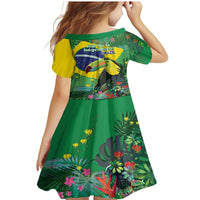 Feliz Dia Da Indepencencia Brazil Family Matching Mermaid Dress and Hawaiian Shirt Brasil Toucan Tropical Vibes - Wonder Print Shop