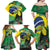 Feliz Dia Da Indepencencia Brazil Family Matching Off Shoulder Maxi Dress and Hawaiian Shirt Brasil Toucan Tropical Vibes - Wonder Print Shop