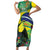 Feliz Dia Da Indepencencia Brazil Family Matching Short Sleeve Bodycon Dress and Hawaiian Shirt Brasil Toucan Tropical Vibes - Wonder Print Shop