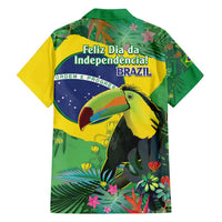 Feliz Dia Da Indepencencia Brazil Family Matching Summer Maxi Dress and Hawaiian Shirt Brasil Toucan Tropical Vibes - Wonder Print Shop