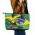 Feliz Dia Da Indepencencia Brazil Leather Tote Bag Brasil Toucan Tropical Vibes - Wonder Print Shop