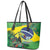 Feliz Dia Da Indepencencia Brazil Leather Tote Bag Brasil Toucan Tropical Vibes - Wonder Print Shop