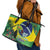 Feliz Dia Da Indepencencia Brazil Leather Tote Bag Brasil Toucan Tropical Vibes - Wonder Print Shop