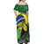 Feliz Dia Da Indepencencia Brazil Off Shoulder Maxi Dress Brasil Toucan Tropical Vibes - Wonder Print Shop